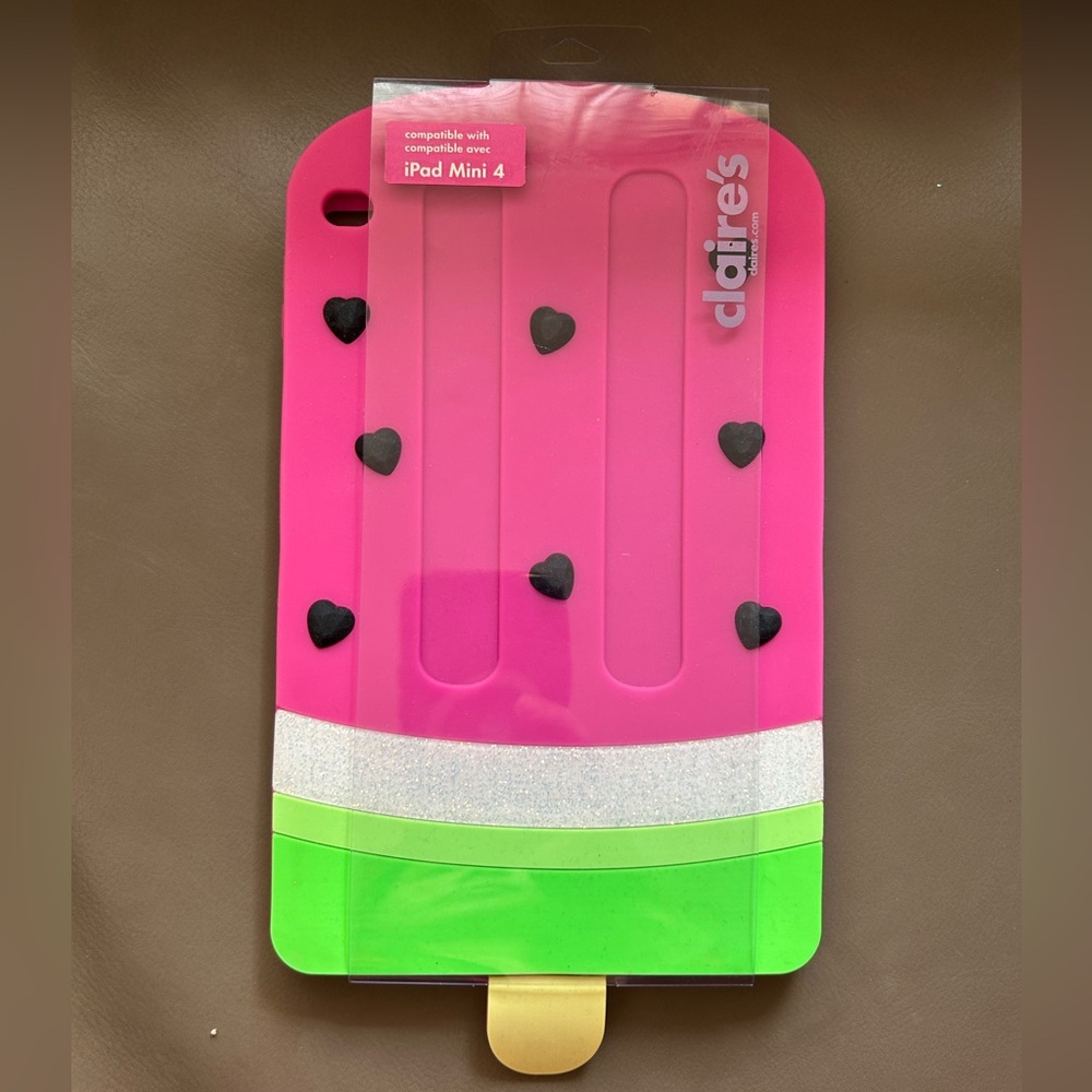 Claire's Watermelon iPad Mini 4 Case - Pink and Green